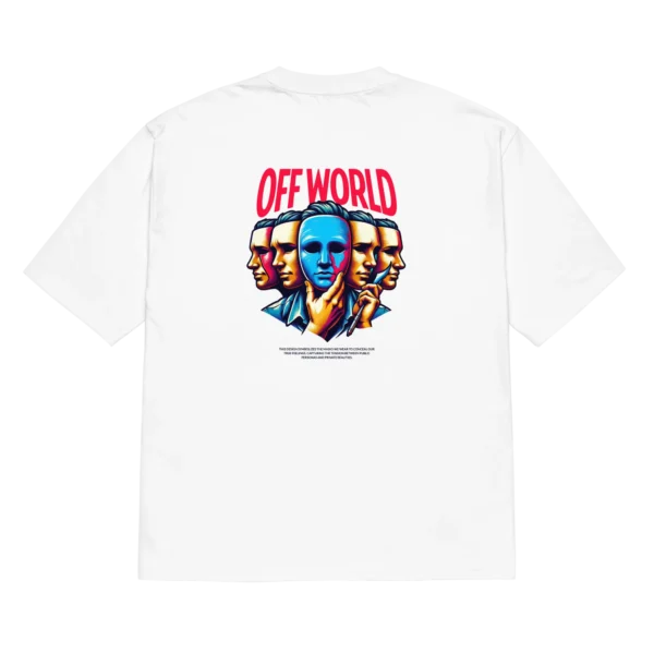 Off-World Masked Tee White Back