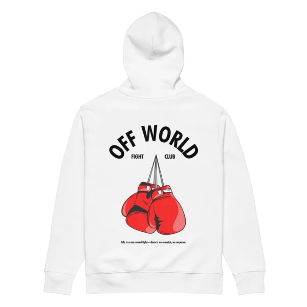 Fight Club Hoodie Back White