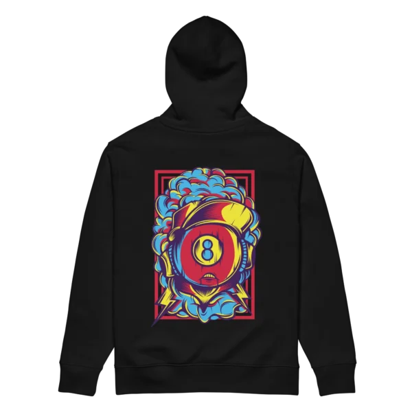 Lucky 8 Hoodie Back Black