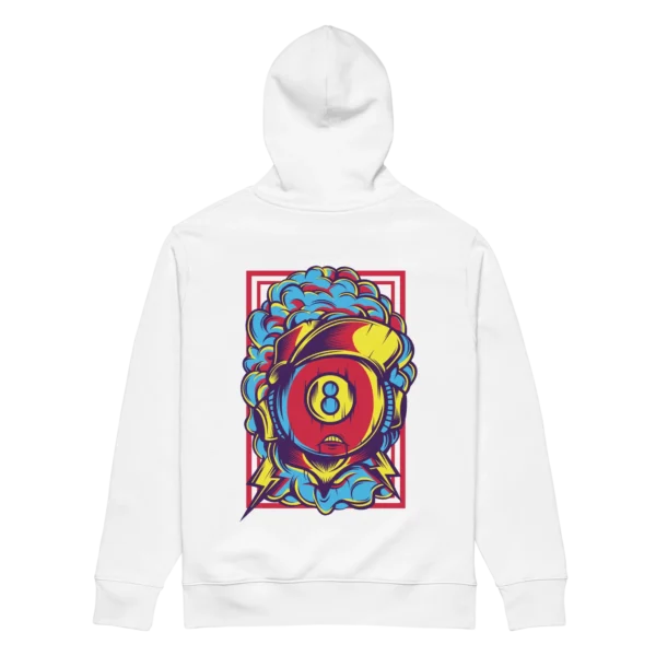 Lucky 8 Hoodie Front Back