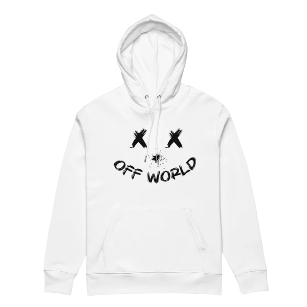 Smiley Hoodie Front White